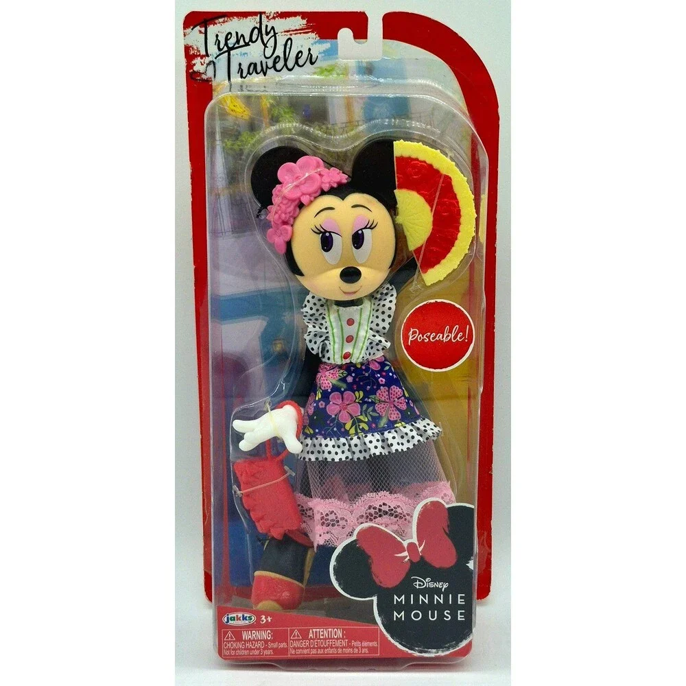 Disney Minnie Mouse Trendy Traveler Doll New Sealed Jakks Pacific